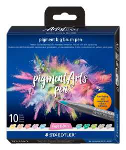 pigment big brush pen Pastel 10ST