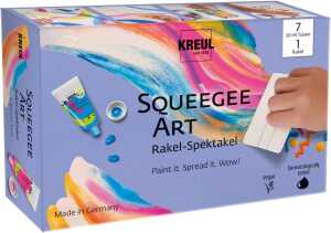 KREUL Squeegee Art Set mit Kids Art Kinder-Künstlerfarben