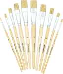 Borstenpinselset 10er Gr 2,4,6,8,10,12,14,16,18,20