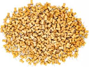 Pinnwandnadeln Holz 500er Packung DUNKEL lose