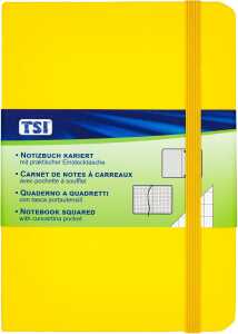 Notizbuch B7 kariert 96 Blatt, safran/orange