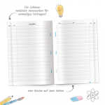 Hausaufgabenheft  "Für Schlaue " verschiedene Motive, sortiert