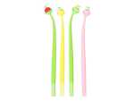 Kugelschreiber - Lustiger Gelschreiber "Frucht" Swing-Design, 4-fach sortiert