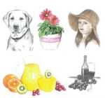 Sketchblock - Skizzenblock "inspiration" mit vorgedruckten Motiven A4 Format - 20 Blatt, 110 g/m²