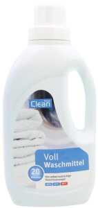 CLEAN Waschmittel Vollwaschmittel 1L für 20 WL