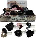 AZOZA Haargummi Scrunchies 6fach sortiert