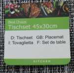 Tischset 45x30cm 2 Farben sortiert