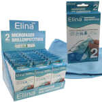 ELINA Brillenputztücher 2er Microfaser 20x15cm Display