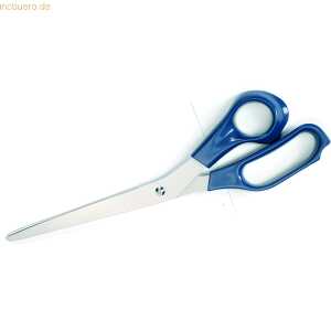 Titan-Schere, 6,3 = 16 cm, blaue ABS-Kunststoffgriffe, rostfr.Edelstahl, Titaniumoberfläche