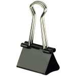 Foldback-Klammern, Schwarz, 19 mm, SB-Dose à 8...