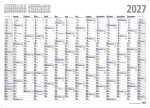 ADINA 2027 Wandkalender A2 60x42cm – Großer...