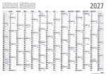 ADINA 2027 Wandkalender A1 84x60cm – Großer...