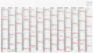 2027 BRUNNEN Plakatkalender 139x79cm 13Monate