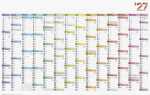 2027 BRUNNEN Plakatkalender 106x67cm 14Monate