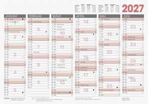 2027 BRUNNEN Tafelkalender A3 1S/6Monate
