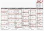 2027 BRUNNEN Tafelkalender A4 1S/6Monate