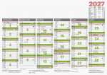 2027 BRUNNEN Tafelkalender A4 Arbeitstage
