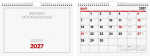 2027 BRUNNEN Monatskalender A4quer 1S/1Monat