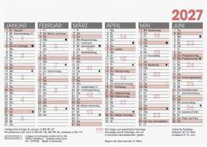 2027 BRUNNEN Tafelkalender A6 1S/6Monate