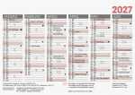 2027 BRUNNEN Tafelkalender A6 1S/6Monate