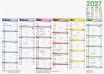 2027 BRUNNEN Tafelkalender A4 1S/6Monate