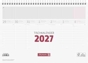 2027 BRUNNEN Tischkalender A4 FSC 1S/1W