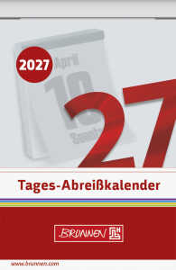 2027 BRUNNEN Tagesabreißkalender 54x80mm Nr.3
