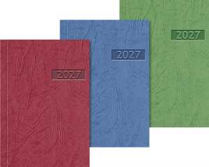 2027 BRUNNEN Taschenkalender7x10cm sort 2S/1W