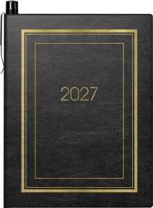 2027 BRUNNEN Taschenkalender7x10cm sw 2S/1W Soft