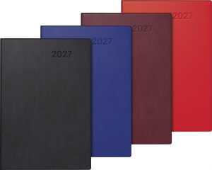2027 BRUNNEN Taschenkalender 7x10cm sort 1S/1W