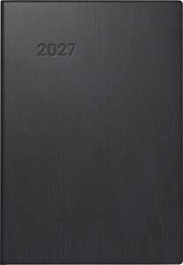 2027 BRUNNEN Taschenkalender8x11cm sw 2S/1WKunst