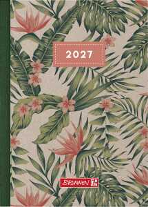 2027 BRUNNEN Taschenkalender10x14 2S/1W Tropical