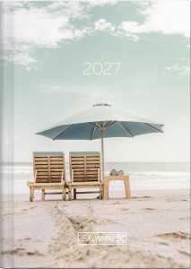 2027 BRUNNEN Taschenkalender10x14cm 2S/1W Sunbed