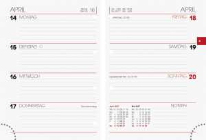 2027 BRUNNEN Ringbuchkalender10x14cm2S/1WEinlage