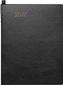 2027 BRUNNEN Taschenkalender 10x14cm sw Soft