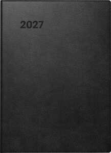 2027 BRUNNEN Taschenkalender 10x14cm sw 1S/1T