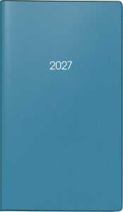 2027 BRUNNEN Taschenkalender9x15cm 2S/1M petrol