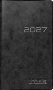 2027 BRUNNEN Taschenkalender9x15cm schwarz