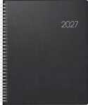 2027 BRUNNEN Buchkalender 21x26cm sw 2S/1W Folie