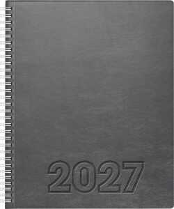 2027 BRUNNEN Buchkalender 21x26cm gr 2S/1W SOFT