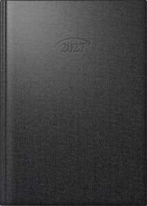 2027 BRUNNEN Buchkalender A5 Metallico sw 1S/1T