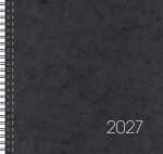 2027 BRUNNEN Buchkalender21x21cm sw 2S/1WKarton