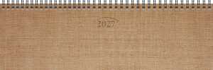 2027 BRUNNEN Querterminbuch 33x10cm kupfer1S/1W