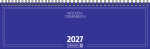 2027 BRUNNEN Querterminbuch33x10cm blau 2S/1W