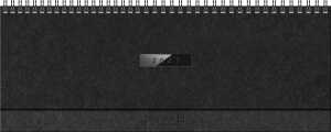 2027 BRUNNEN Querterminbuch33x10cm schwarz