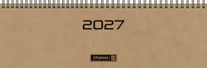 2027 BRUNNEN Querterminbuch33x10cm bn Register