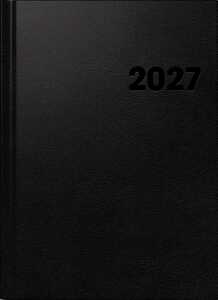 2027 BRUNNEN BuchkalenderA4 2S/1W schwarz