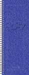 2027 BRUNNEN Vormerkkalender 10x30cm blau 2S/1W