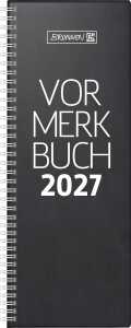 2027 BRUNNEN Vormerkbuch11x30cm sw 1S/2T WireO