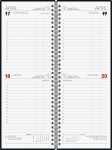 2027 BRUNNEN Vormerkbuch11x30cm sw 1S/2T WireO